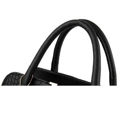 Chic Crocodile Embossed Handbag