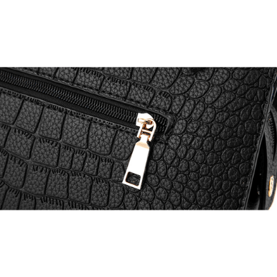 Chic Crocodile Embossed Handbag