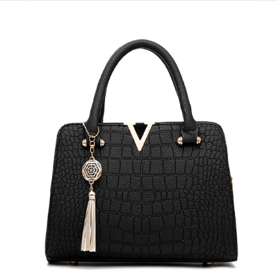 Chic Crocodile Embossed Handbag