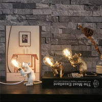 Whimsical Mouse Lamp - Unique Accent Lighting