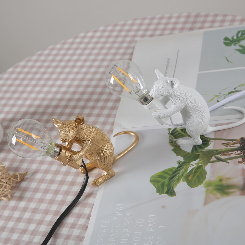 Whimsical Mouse Lamp - Unique Accent Lighting