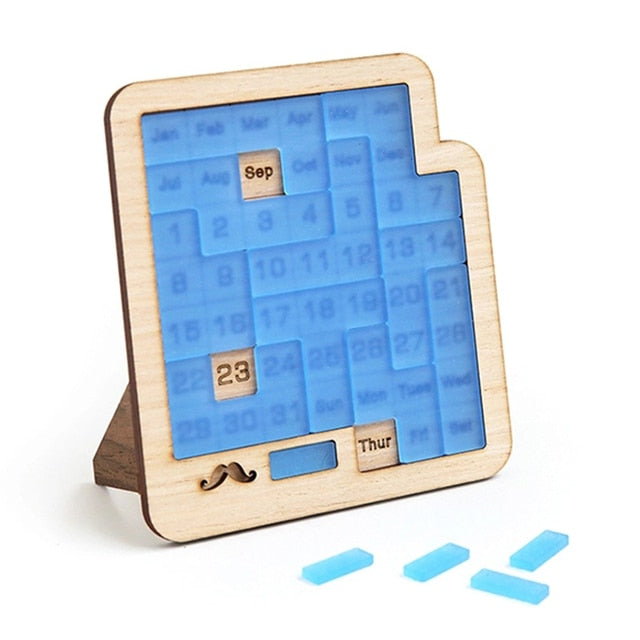 Daily Calendar Wooden Puzzle