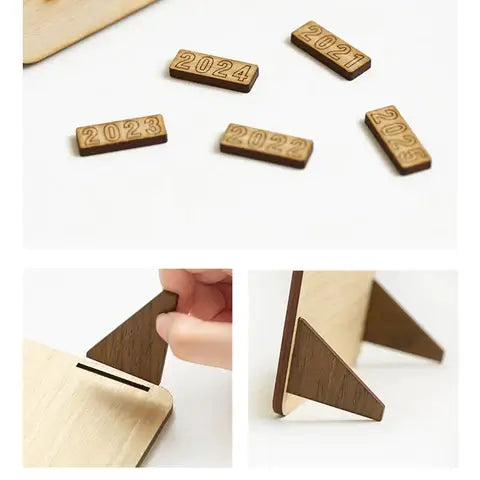 Wooden Perpetual Calendar Puzzle Game