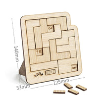 Wooden Perpetual Calendar Puzzle Game