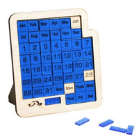 Wooden Perpetual Calendar Puzzle Game