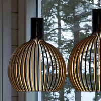 Scandinavian Wood Pendant Light for Ambiance