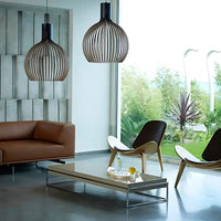 Scandinavian Wood Pendant Light for Ambiance