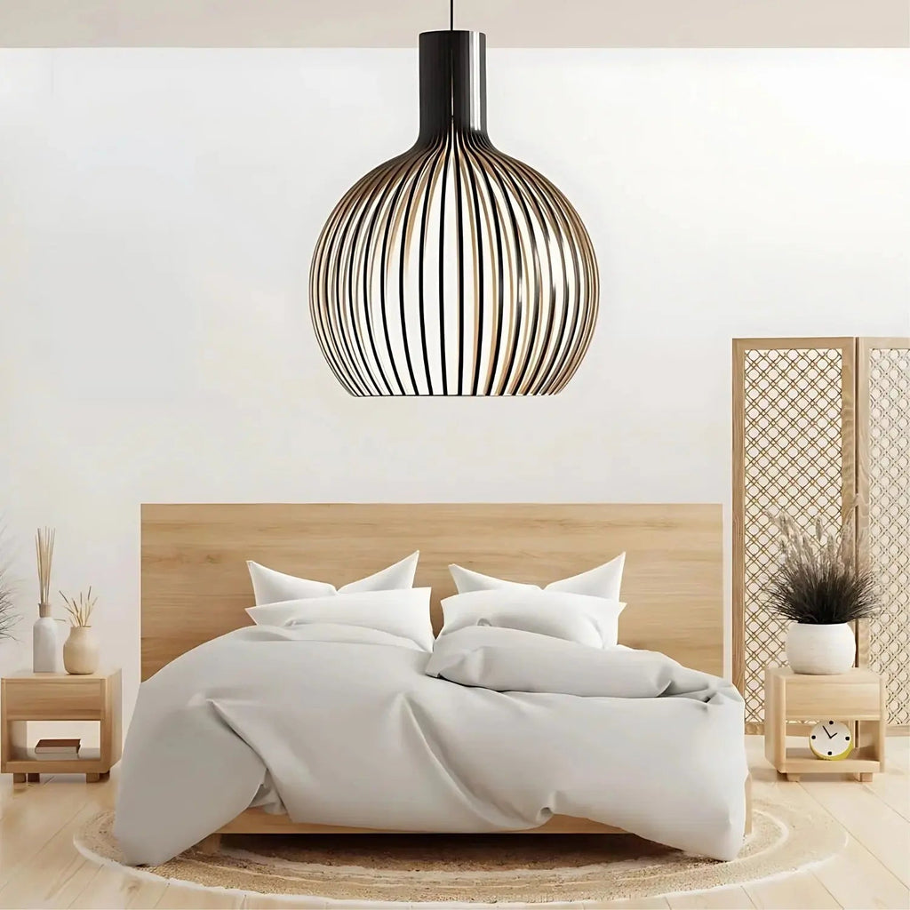 Scandinavian Wood Pendant Light for Ambiance