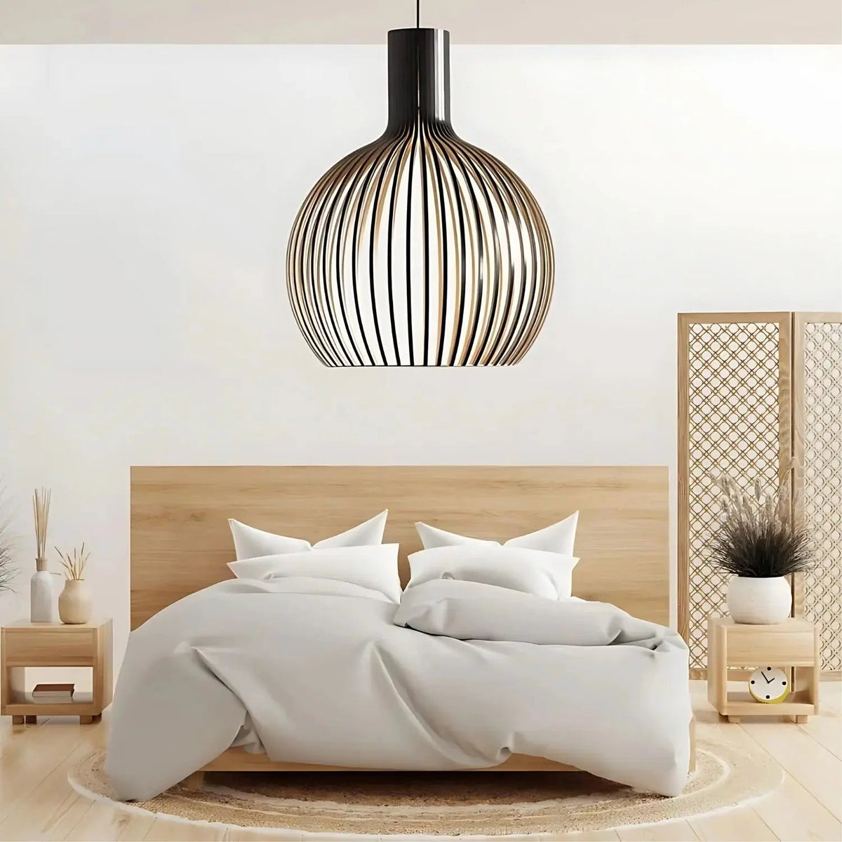 Scandinavian Wood Pendant Light for Ambiance