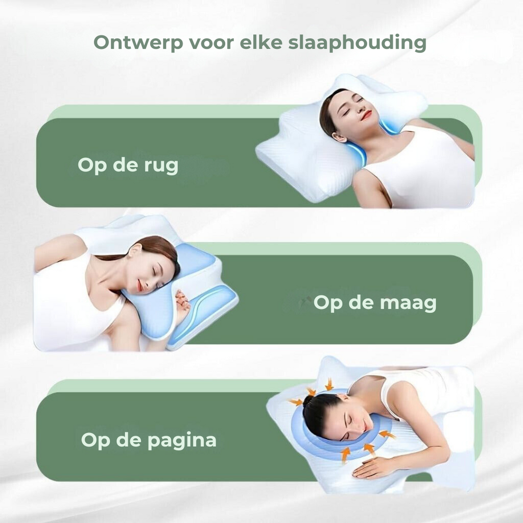 DreamAlign Ergonomic Memory Foam Pillow for Neck Pain Relief