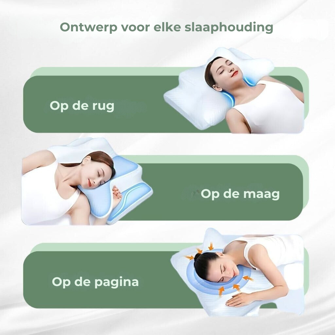 DreamAlign Ergonomic Memory Foam Pillow for Neck Pain Relief