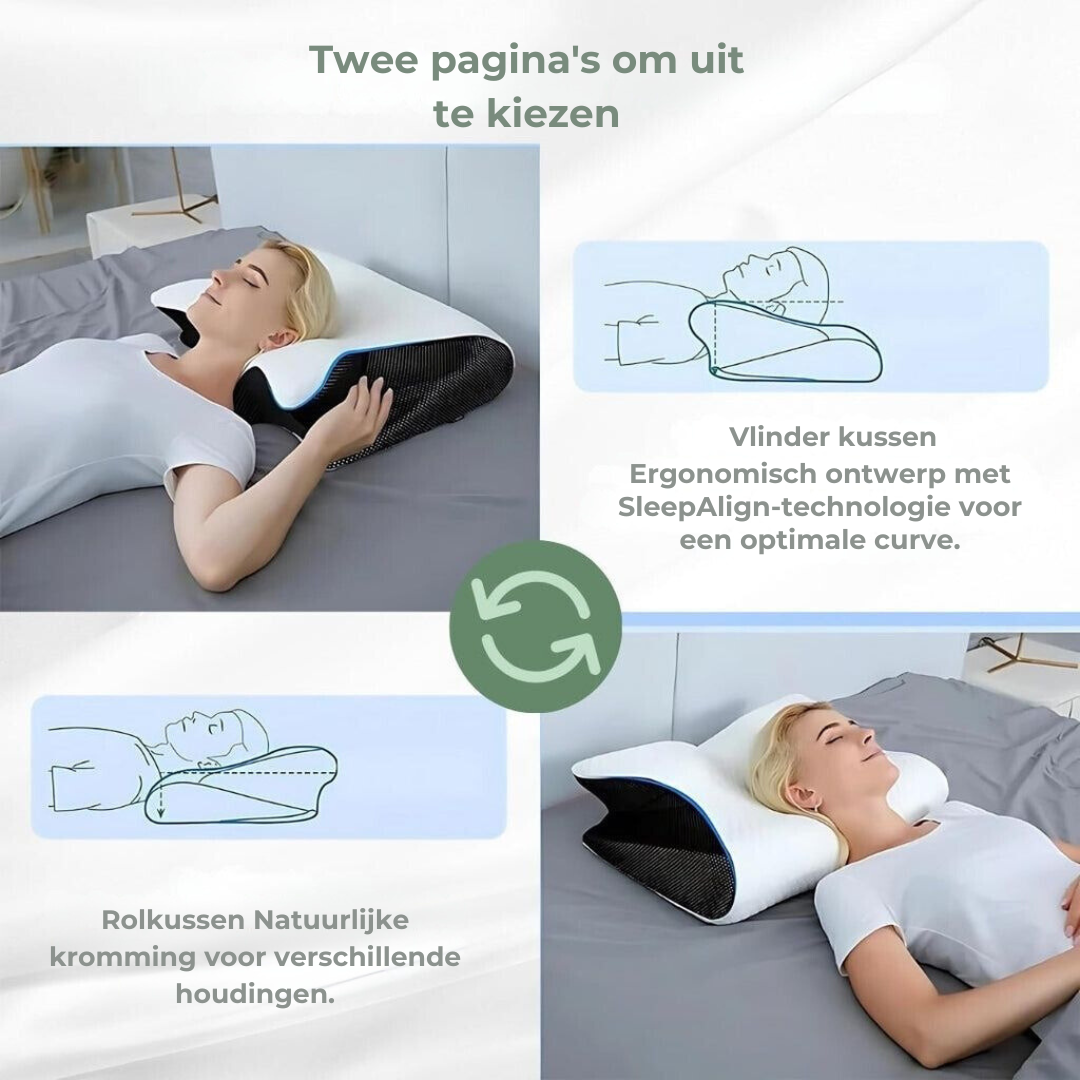 DreamAlign Ergonomic Memory Foam Pillow for Neck Pain Relief