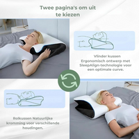 DreamAlign Ergonomic Memory Foam Pillow for Neck Pain Relief