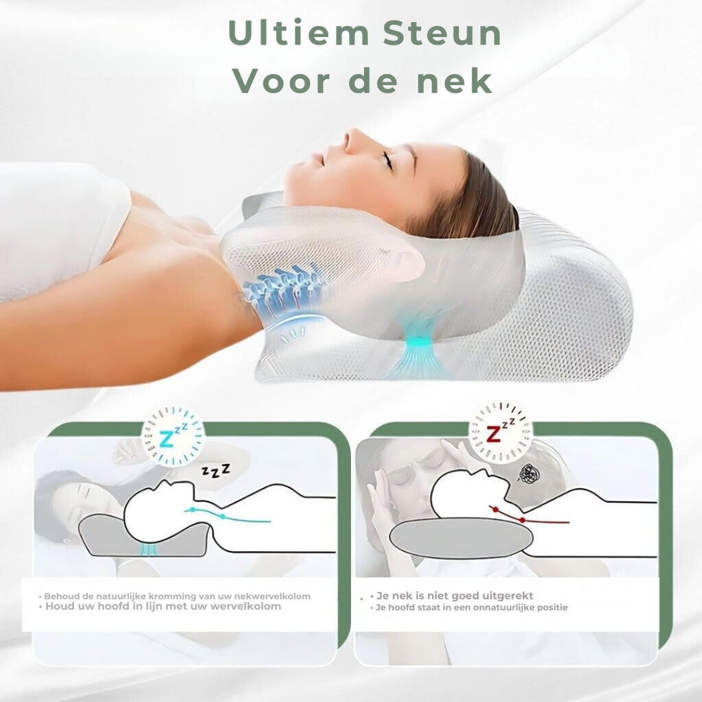 DreamAlign Ergonomic Memory Foam Pillow for Neck Pain Relief