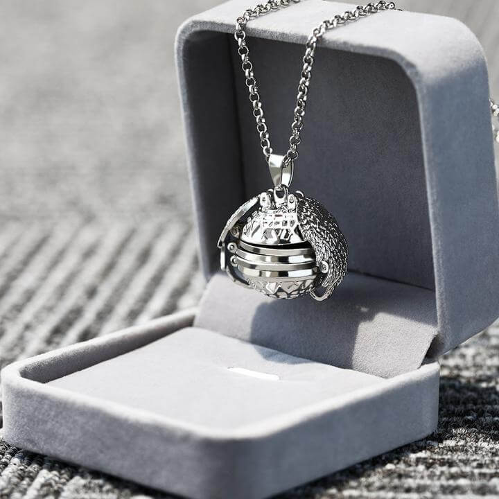 Orbital Photo Locket Necklace