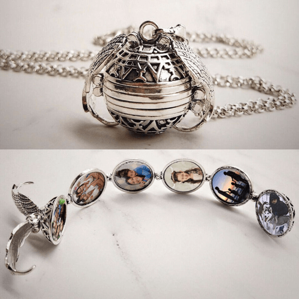Orbital Photo Locket Necklace