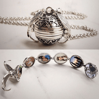 Orbital Photo Locket Necklace