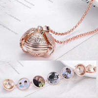 Orbital Photo Locket Necklace