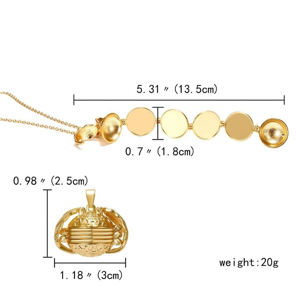 Orbital Photo Locket Necklace