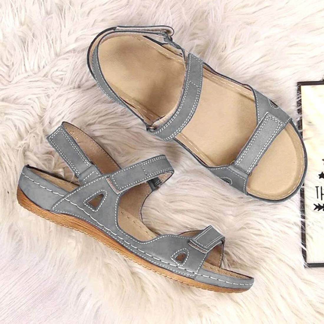 Flat Toe Velcro Casual Sandals