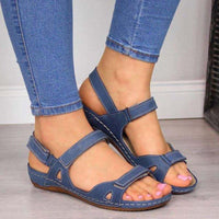 Flat Toe Velcro Casual Sandals