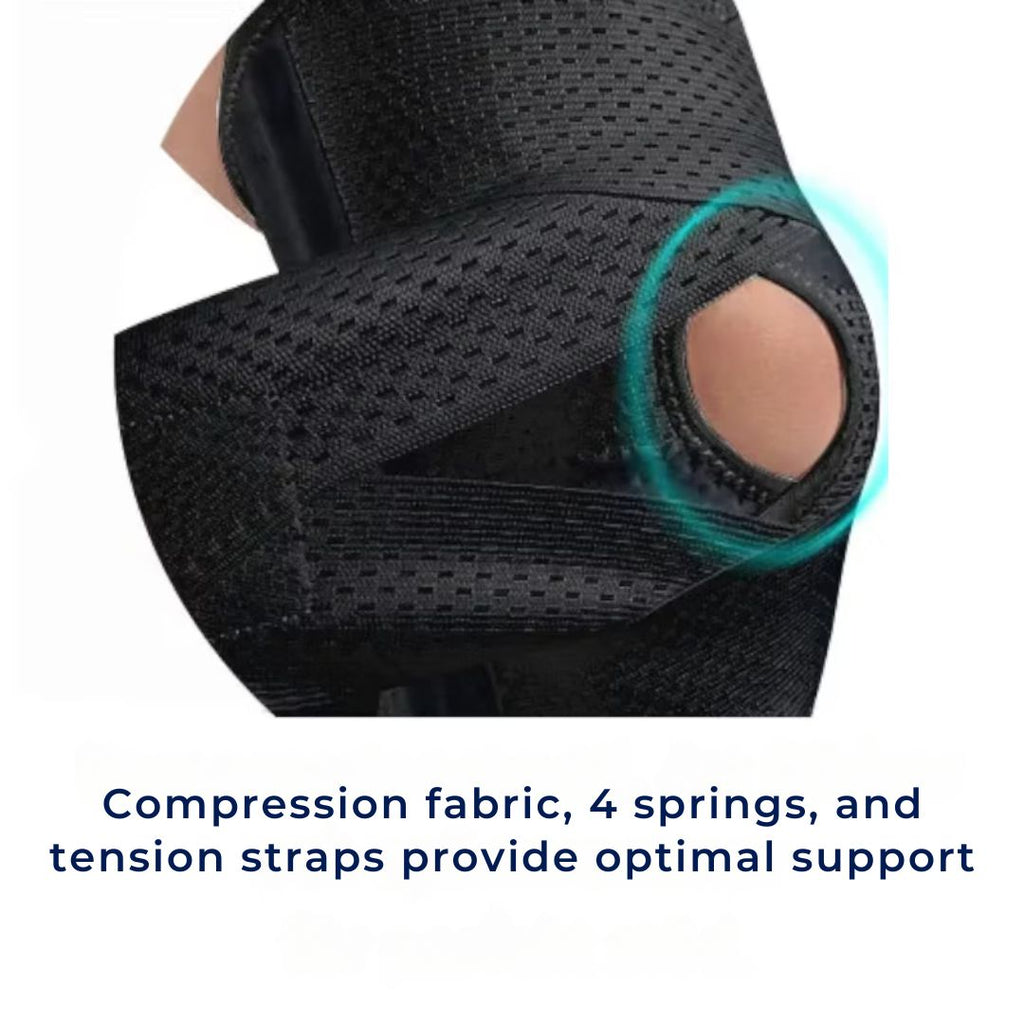 Sisica Knee Support Brace with Springs and Strap