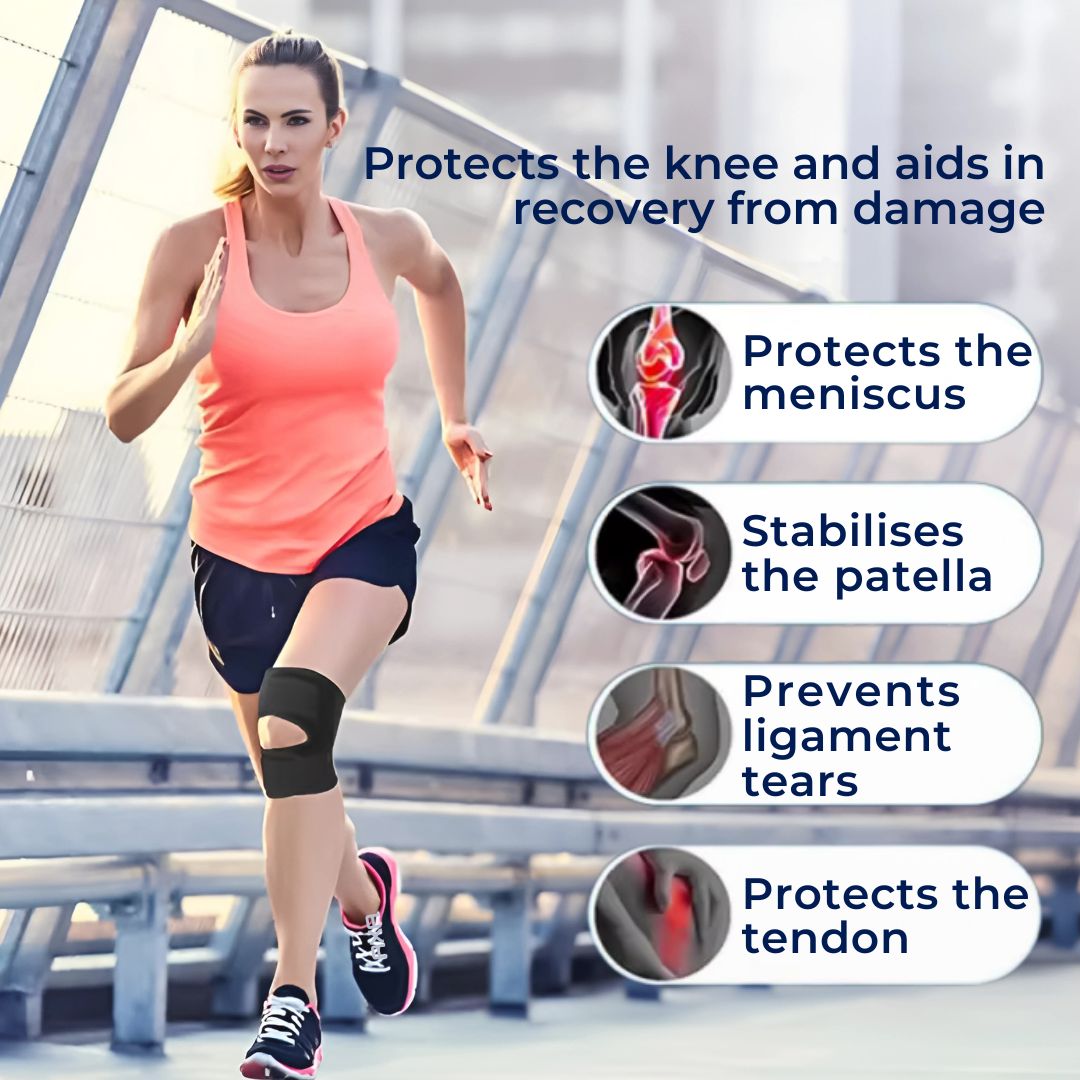 Sisica Knee Support Brace with Springs and Strap