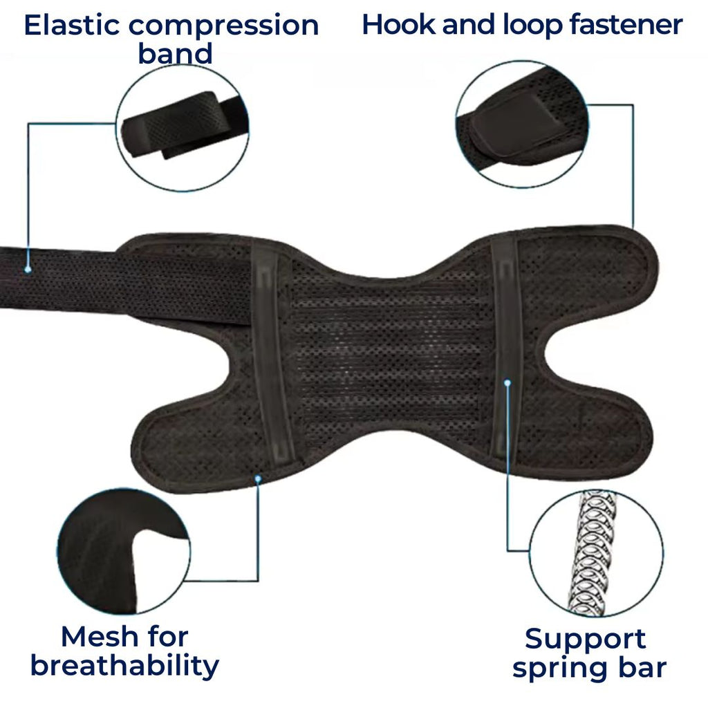 Sisica Knee Support Brace with Springs and Strap