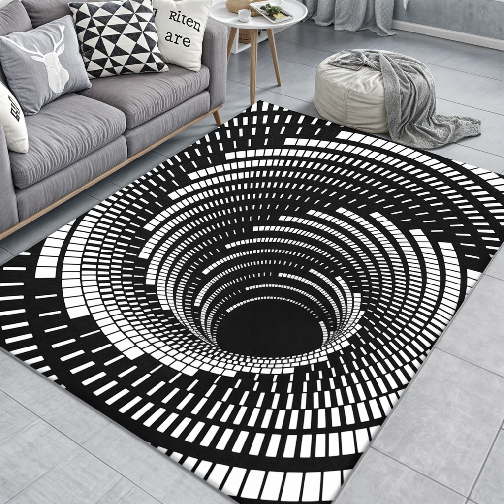 Geometric Illusion Rug