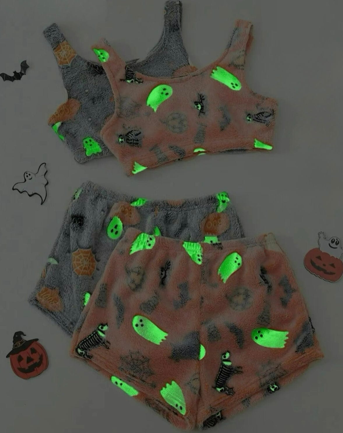 Glow-in-the-Dark Spooky Pajama Set
