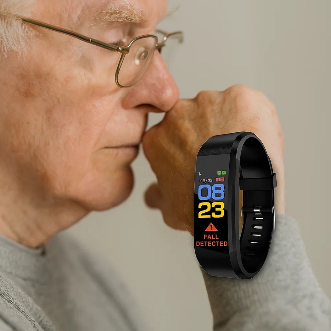 GuardianTime | Smartwatch for Seniors – Fall Detection – Health Monitoring – GPS Tracker – Elderly Safety Sisica