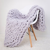 Handcrafted Thick Knit Microfiber Throw