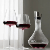 Handmade Wine and Champagne Glasses Set with Refined Design