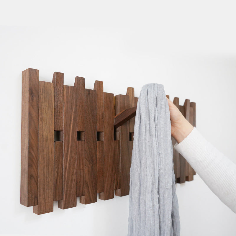 HarmonyHook - Stylish Adjustable Wooden Wall Rack