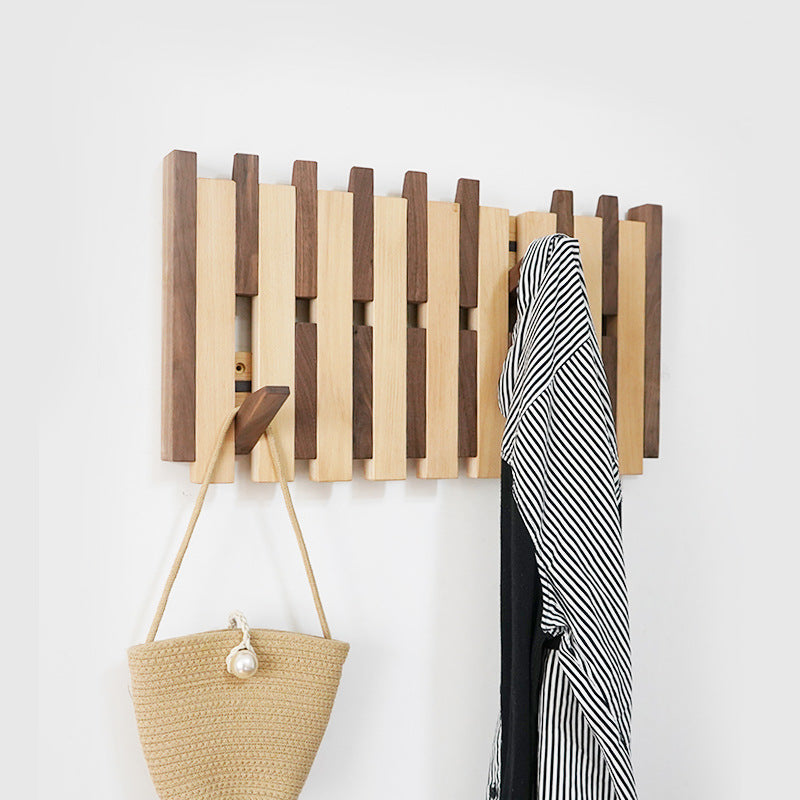 HarmonyHook - Stylish Adjustable Wooden Wall Rack