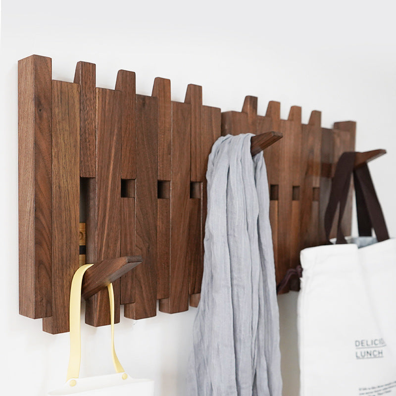 HarmonyHook - Stylish Adjustable Wooden Wall Rack