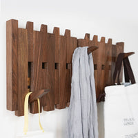HarmonyHook - Stylish Adjustable Wooden Wall Rack