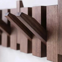 HarmonyHook - Stylish Adjustable Wooden Wall Rack