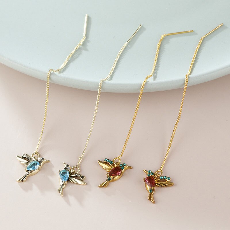 Hummingbird Drop Earrings