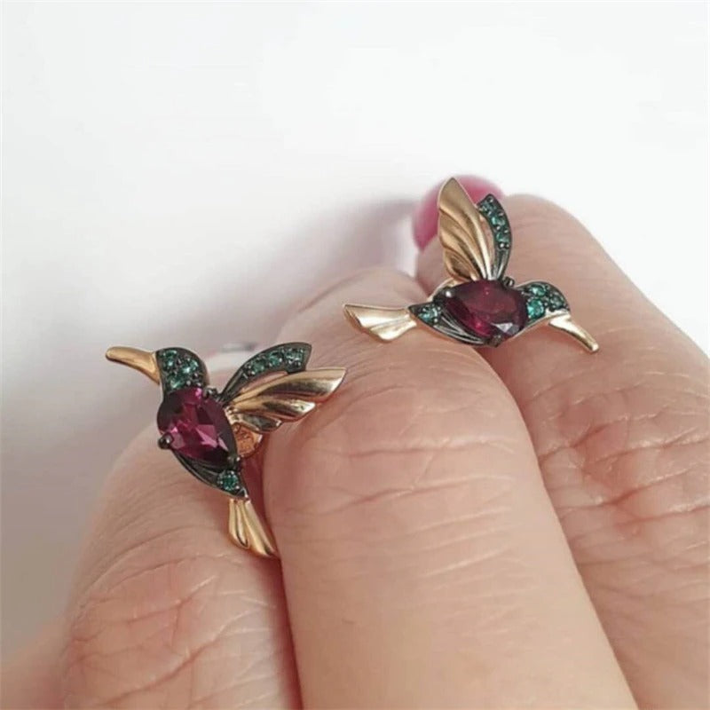 Hummingbird Drop Earrings
