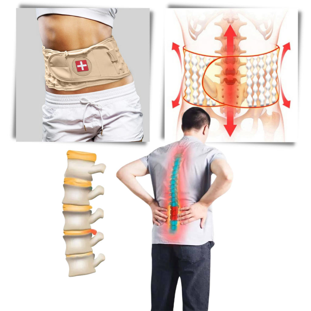Inflatable Decompression Belt for Lower Back Support