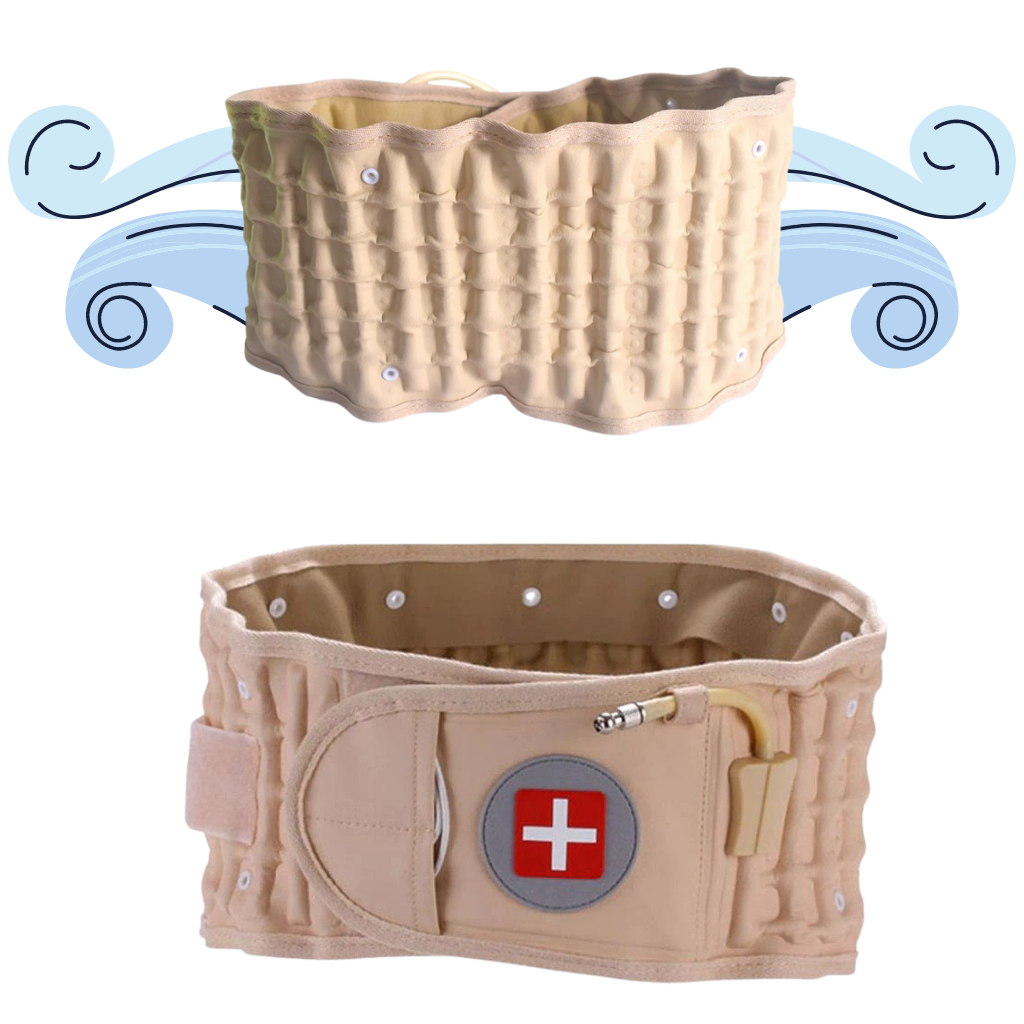 Inflatable Decompression Belt for Lower Back Support