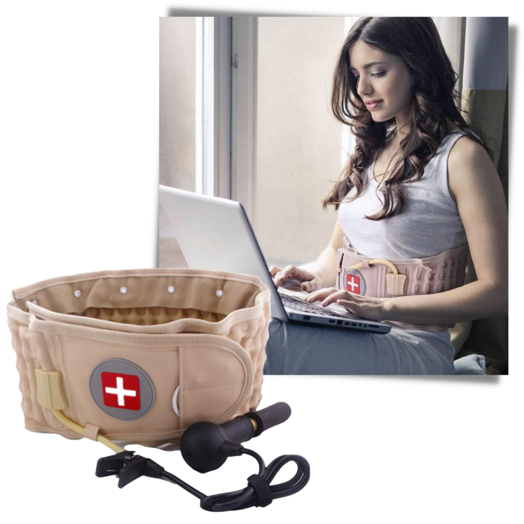 Inflatable Decompression Belt for Lower Back Support