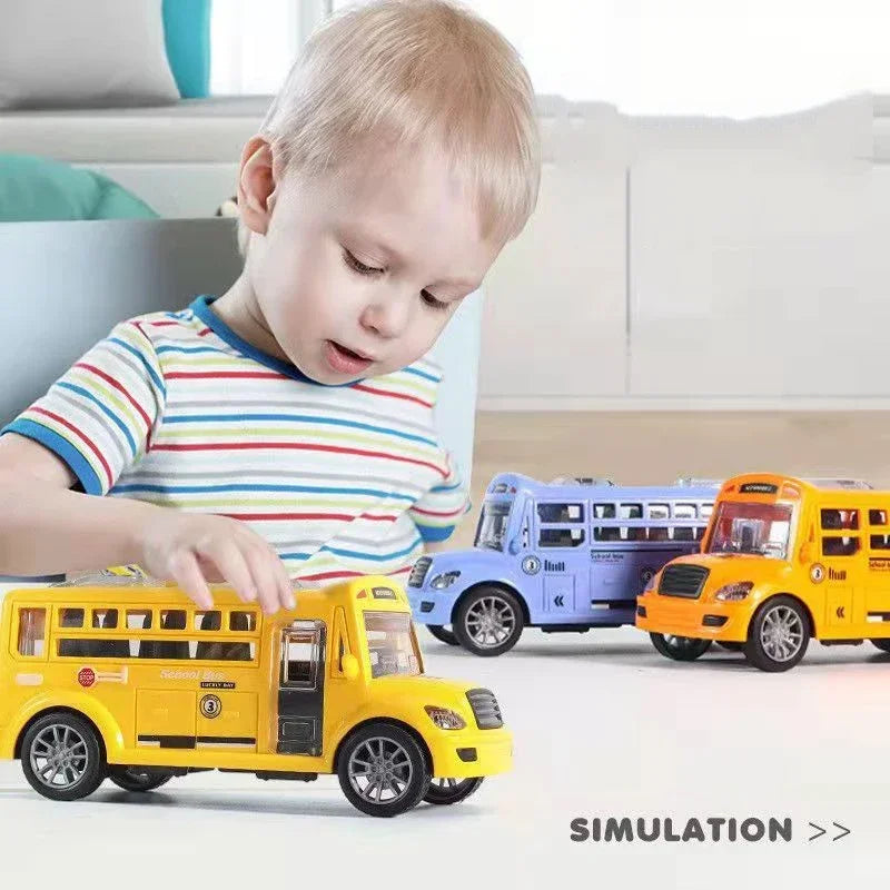 Kids' Educational School Bus Toy Car