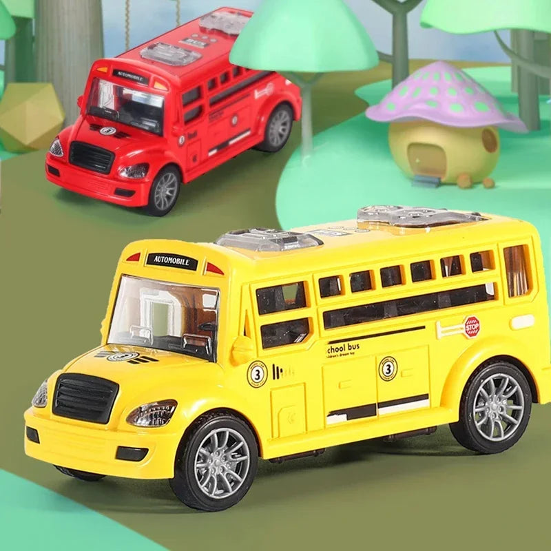Kids' Educational School Bus Toy Car
