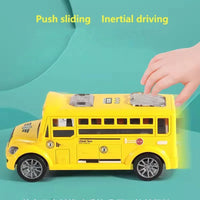 Kids' Educational School Bus Toy Car