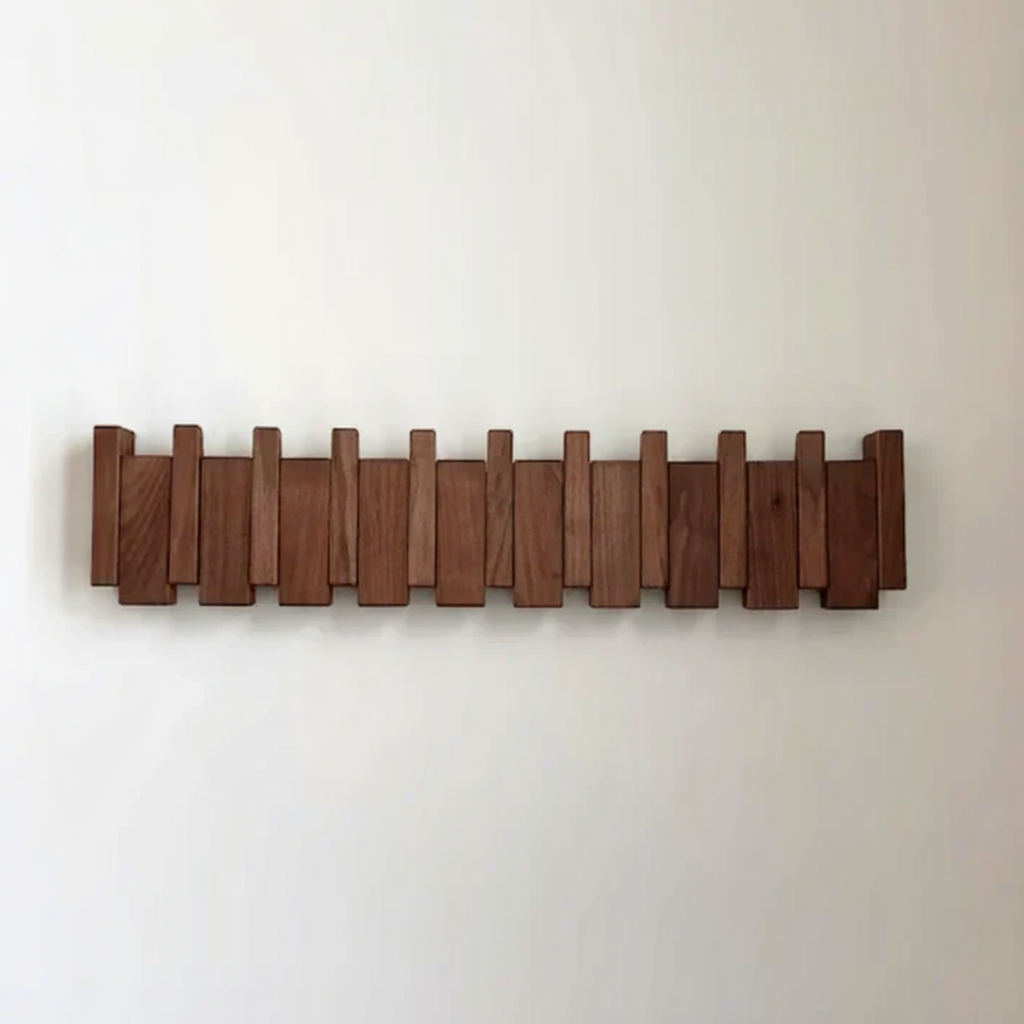 Kleshenger MelodiaWood Coat Hooks - Music-Inspired Wall Organizer