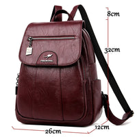 Chic Faux Leather Backpack for Women