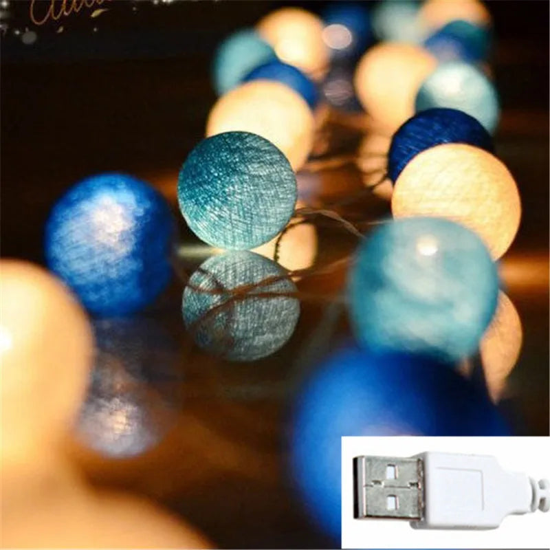 LED Cotton Thread Lanterns