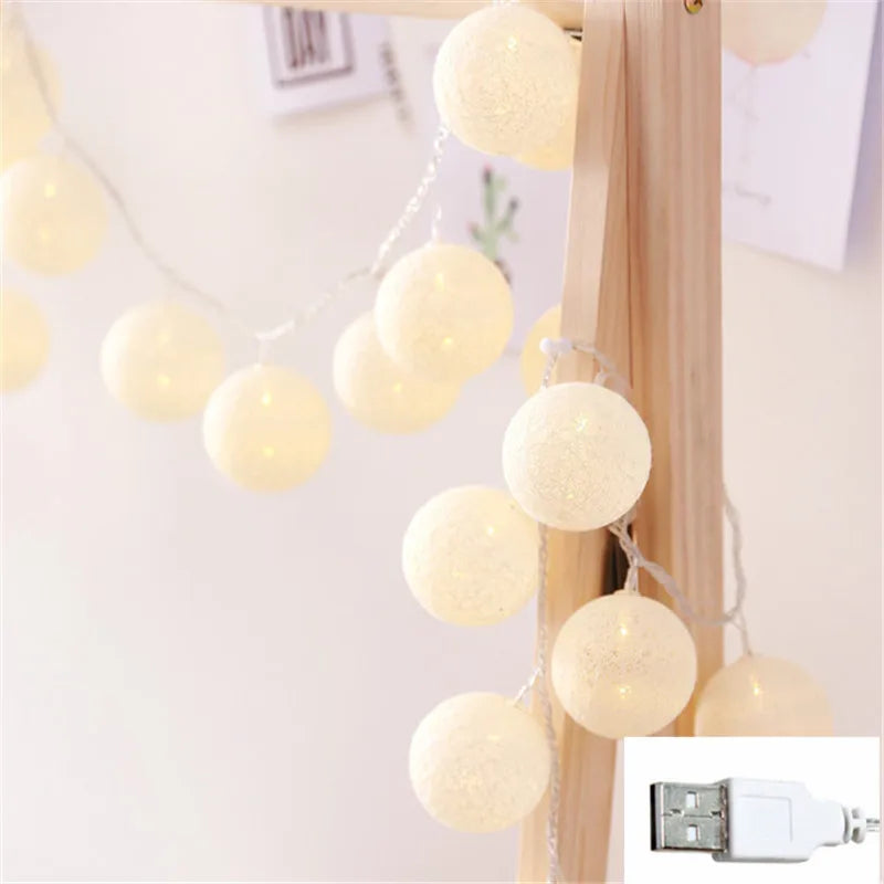 LED Cotton Thread Lanterns